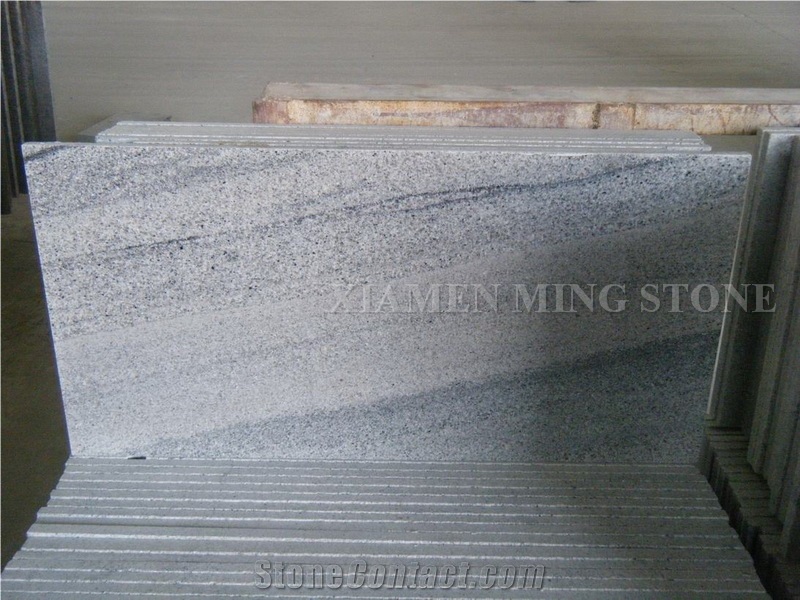 China Viscont White Granite Grey Vein Viskont Panel Slabs Tile,Shanshui White Granite Machine Cut for Building Wall Cladding