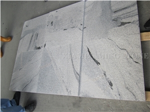 China Viscont White Juparana Granite/ Grey Vein Viskont Swimming Pool Surround,Shanshui White Granite Tiles Floor Deck Paving
