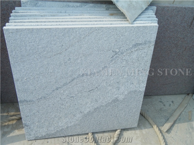 China Viscont White Juparana Granite Tiles, Grey Vein Viskont Swimming Pool Surround,Shanshui White Granite Tiles Floor Deck Paving