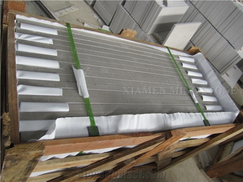 Cinderella Lady Grey Marble Stepping Stairs, China Grey Marble Floor Covering Staircases Interior Stone Honed Steps