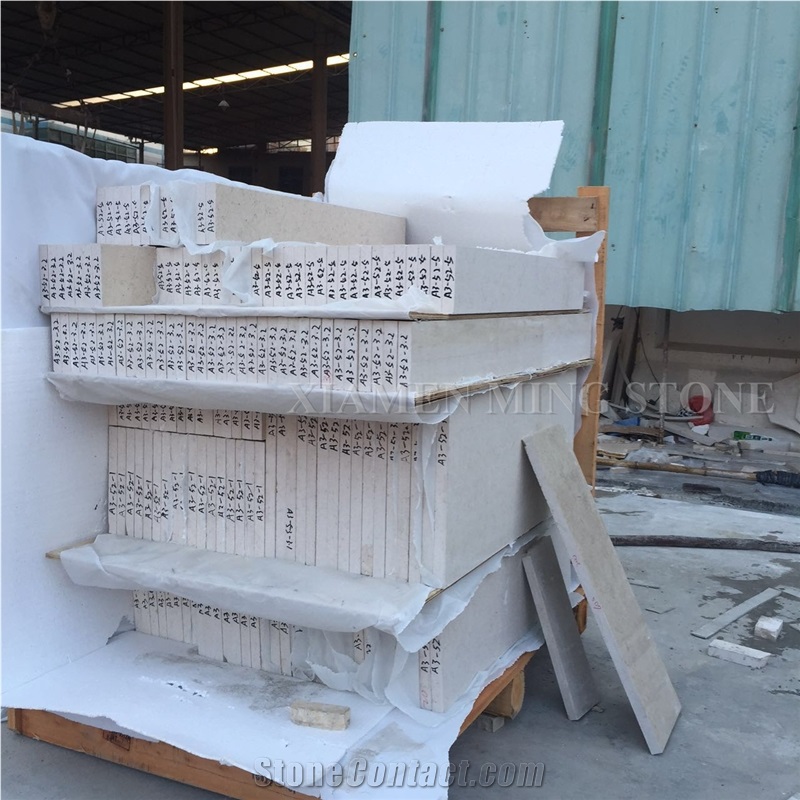Cream Sea Shell Coral Stone Honed Tile,Machine Cut Limestone Slabs for Exterior Wall Cladding,Floor Paving Pattern