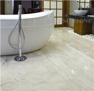 Diana Royal Beige Marble Tile Interior Floor Stepping,Cream Impero Reale Marble Panel for Hotel Bathroom Flooring Pattern