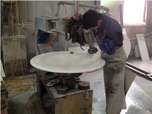 Discount Price Solid Surface Artificial Thassos White Stone Crystallized Glass Nano Interior Tabletops,Engineered Stone Pure White Round Table Discount Price Solid Surface Artificial Thassos White Stone Crystallized Glass Nano Interior Tabletops,Engineered Stone Pure White Round Table