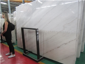 Elegant Guangxi White Polished Marble Slab,Machine Cut Panel Tile for Hotel Lobby Flooring,China White Marble Elegant Guangxi White Polished Marble Slab,Machine Cut Panel Tile for Hotel Lobby Flooring,China White Marble