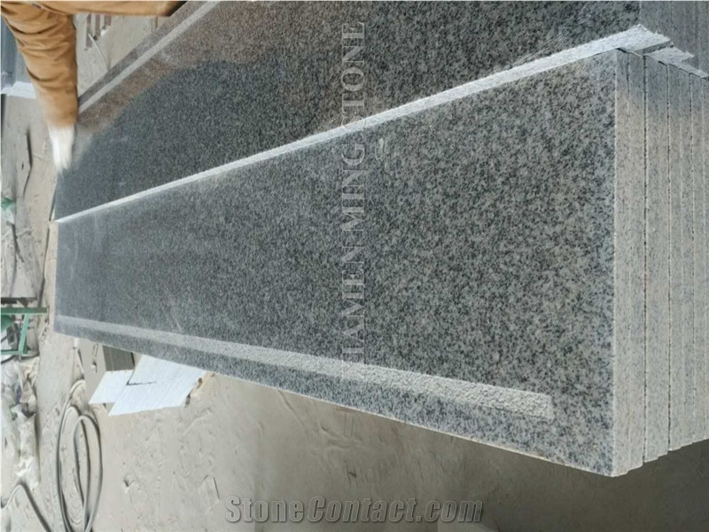 G603 Sesame Grey Cristallo Grigio Polished Staircase,New Binaco Sardo Granite Steps Floor Covering, Stair Treads Panel Paving