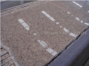 G611 Pink Granite Cherry Red Granite Tile, Formosa Red Granite for Wall Cladding Panel,Airport Floor Covering Pattern Villa Exterior