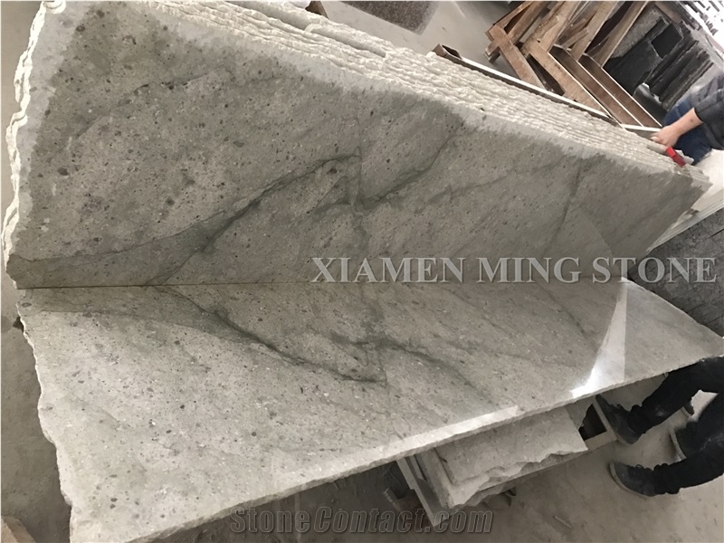 Galaxy White Granite Slab Tile,Machine Cut Panel Bookmatch for Floor Covering Pattern,Interior Walling Pattern Tile