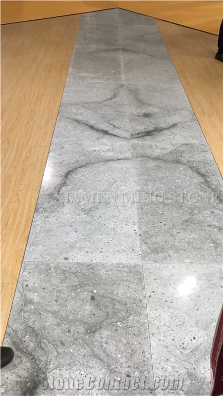 Galaxy White Granite Slab Tile,Machine Cut Panel Bookmatch for Floor Covering Pattern,Interior Walling Pattern Tile