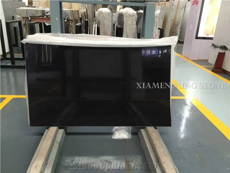 High Gloss Polished Pure King Black Marble Slabs Tile,Absolute Nero Ink Marble Tiles Panel for Wall Cladding,Floor Covering Hotel