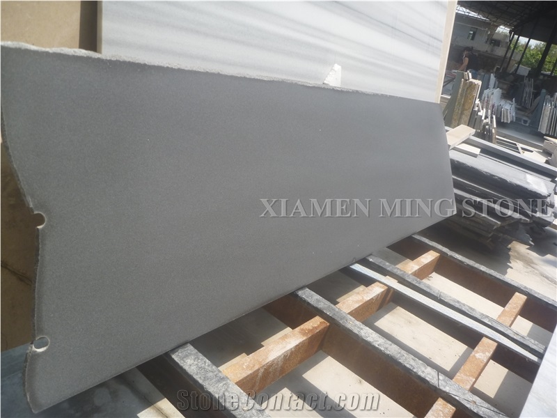 Honed China Imperial Grey Quartzite Slabs Tiles Cut to Size,Pure Gray Stone Panel for Countertop Wall Cladding,Floor Covering