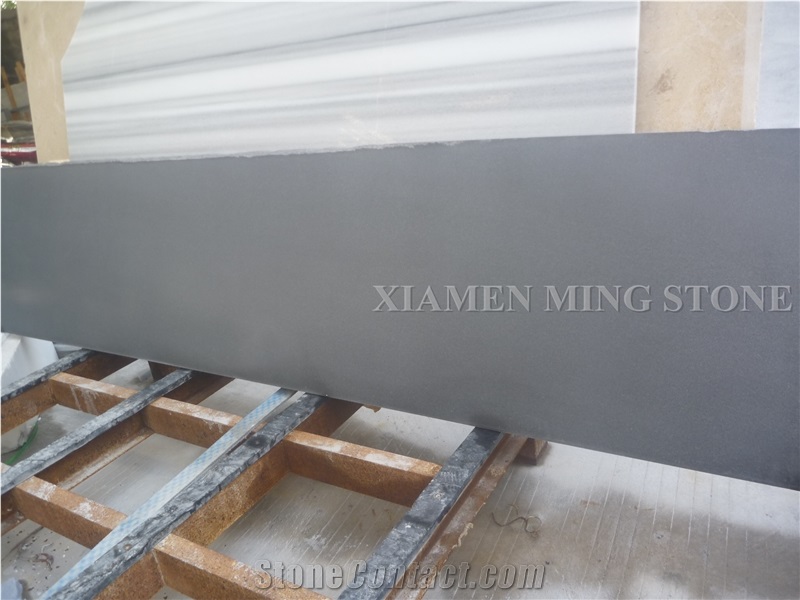 Honed China Imperial Grey Quartzite Slabs Tiles Cut to Size,Pure Gray Stone Panel for Countertop Wall Cladding,Floor Covering