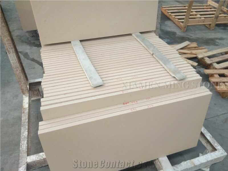 Honed Portugal Beige Rose Cream Limestone Tiles Slabs,Machine Cut for Villa Building Wall Cladding,Flooring Limestone Wall Tiles Covering
