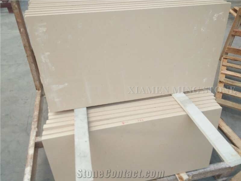 Honed Portugal Beige Rose Cream Limestone Tiles Slabs,Machine Cut for Villa Building Wall Cladding,Flooring Limestone Wall Tiles Covering