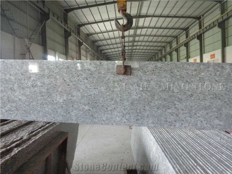 Indian New Kashmir Leopard White Cotton White Granite Stairs Floor Covering ,Interior Flooring Pattern Steps,Staircase