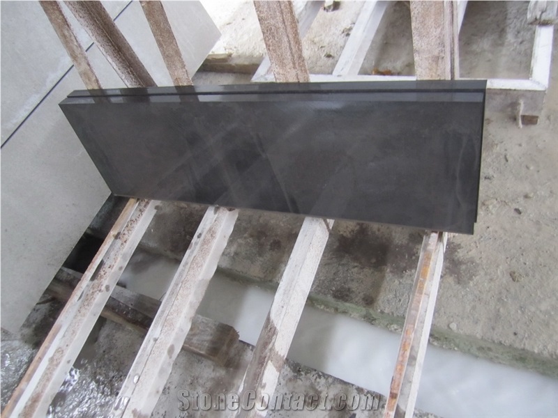 King Pure Black Marble Polished Interior Stone Stairs,Nero Black Floor Stepping Staircase,Riser