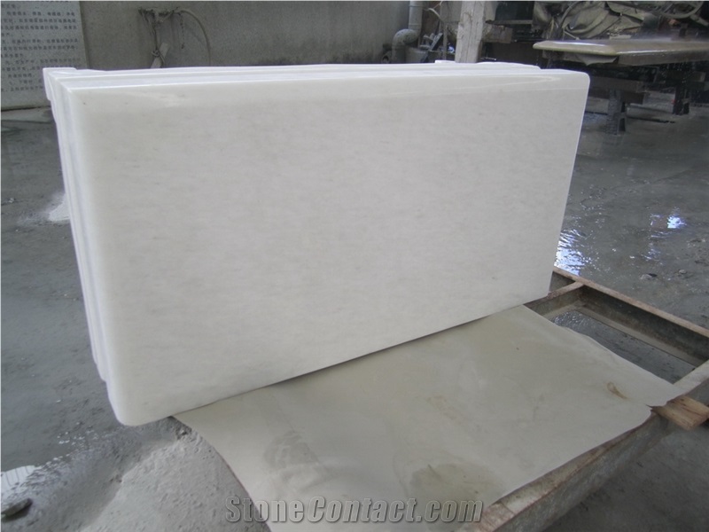 Luxury Crystal White Marble Patio Chiair,Absolute White,Nghe an White,Milk White Marble for Garden Benches Exterior Furniture