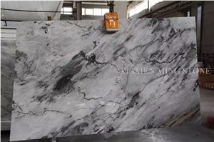 New Milas New York Marble Slab Tile,Lanscaping Marble Machine Cut Panel for Hotel Floor Covering,Wall Cladding Pattern for Interior Project