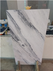 Ocean Wave Cloudy White China Marble Polished Slabs,Machine Cutting Landscaping White Marble Tile Panel for Hotel Walling,Floor Paving Pattern