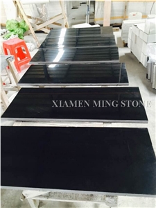 Packing Show China Royal King Black Marble Stair,Classic Pure Nero Ink Marble Interior Staircase Building Floor