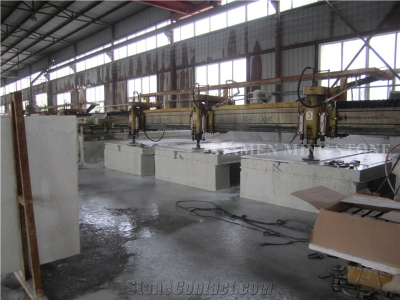 Solid Surface Artificial Thassos White Stone Crystallized Glass Nano for Interior Wall Cladding,Floor Covering Pattern,Machine Cut Project Show
