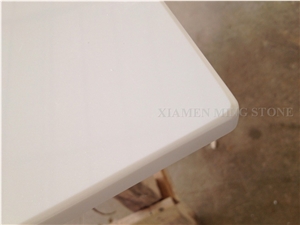 Solid Surface Artificial Thassos White Stone Crystallized Glass Nano Interior Tabletops,Engineered Stone Pure White Round Table