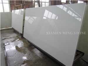 Solid Surface Artificial Thassos White Stone Crystallized Glass Nano Interior Tabletops,Engineered Stone Pure White Round Table