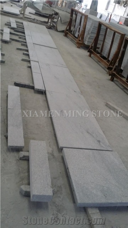 Viscont Landscaping White Granite Machine Cut Cube Stone Pavers,Exterior Stone Walkway Paving, Garden Stepping Pavements