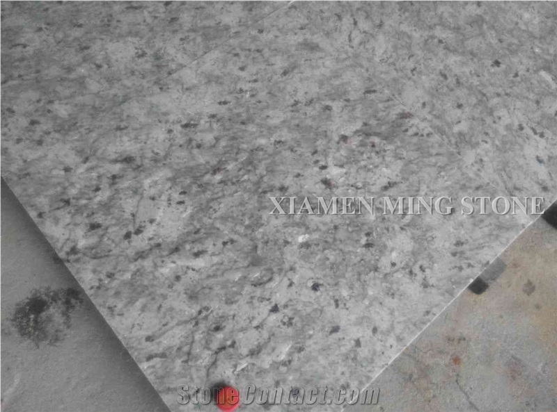 White Galaxy Bianco Platinum White Granite Slabs Polished Panel for Airport Project Wall Cladding Floor Covering Pattern Interior Stone