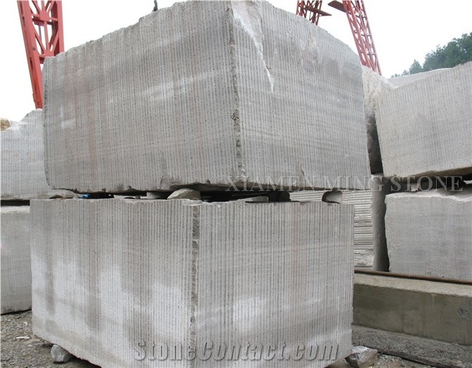 White Wooden Vein Marble Diamond Wire Saw Cutting Block, China Serpeggiante Wood Grain Block