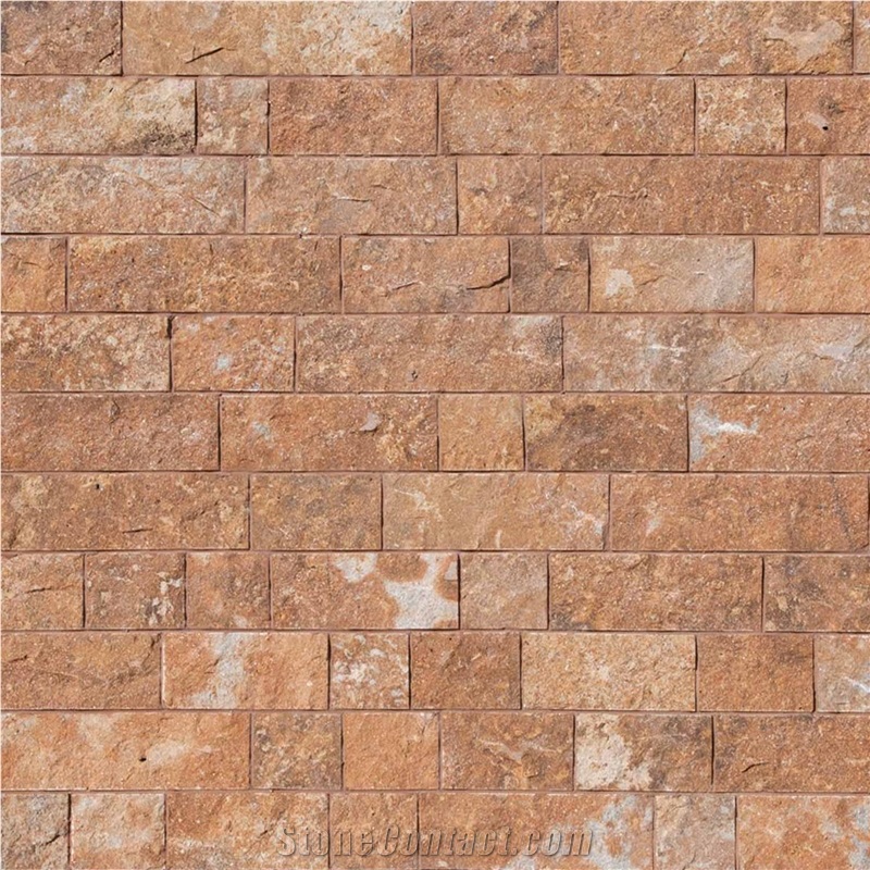 Terra Coral Splitface, Outdoor Stone, 10xflx2,3 Cm, Walling Stones