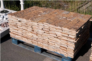 Terra Coral Splitface, Outdoor Stone, 10xflx2,3 Cm, Walling Stones