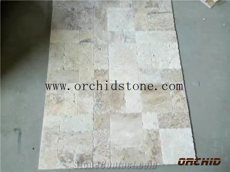 Beige Travertine Tiles ,Beige Travertine French Flooring Tiles,Beige Travertine Wall Covering Jumbo Pattern, Travertine Flooring Tiles