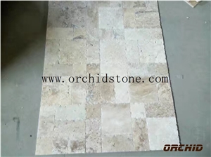 Beige Travertine Tiles ,Beige Travertine French Flooring Tiles,Beige Travertine Wall Covering Jumbo Pattern, Travertine Flooring Tiles