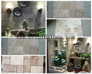 Beige Travertine Tiles Yellow Rusty Travertine Flooring Tiles White Travertine Wall Covering French Pattern Travertine Floor Tiles Stone Flooring