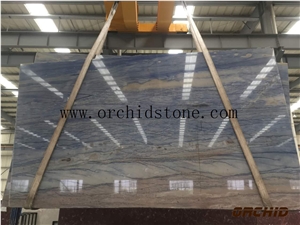 Brazilian Azul Macauba,Azul Imperial,Azul Tropical,Blue Sky Quartzite,Grand Skylight,Azul De Macauba,Macaubas Slabs and Tiles for Wall and Flooring