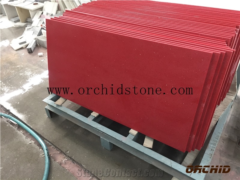 Crystal Red Quartz Tiles and Slabs,Red Star Quartz Flooring Tiles,Silestone Quartz,Cambria Quartz Stone,Caesarstone