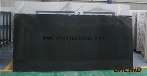 Dark Plain Ash Grey Quartz Surface Slabs