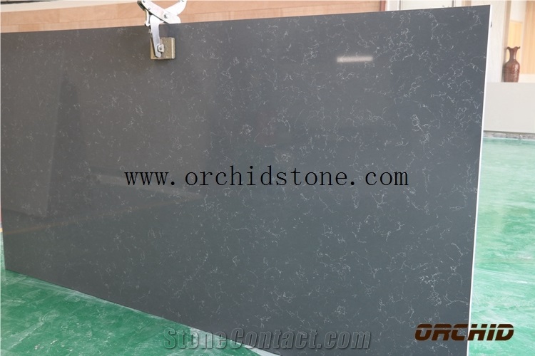 Grey Emperador Quartz Surface