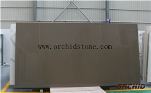 Pure Brown Quartz Slabs for Kitchen Countertops,Plain Brown Quartz Surface,Engineered Stone,Soild Surface,Artificial Stone