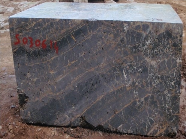 Caribbean Portoro Gold Marble Blocks