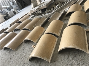 Beige Marble Column, Roman Column for Indoor Decoration Beige Marble Column, Roman Column for Indoor Decoration