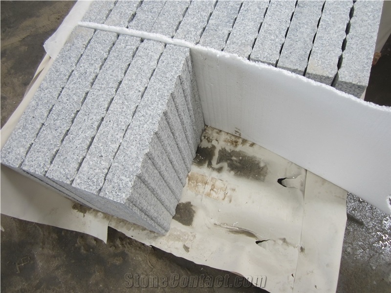 China G603 Light Grey Granite Tactile Stone for Exterior Decoration, Floor Covering Tiles Outdoor Use