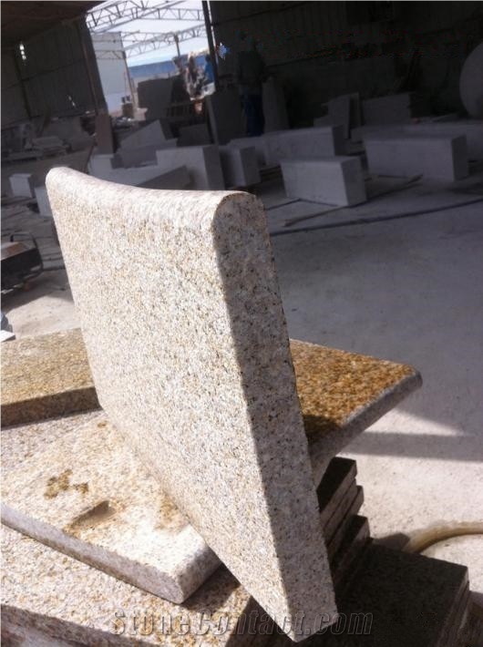 China G682 Rusty Yellow Granite Pool Border Tiles, Granite Pool Coping