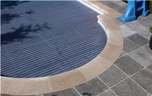 China G682 Rusty Yellow Granite Pool Border Tiles, Granite Pool Coping