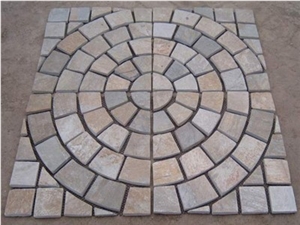 Cubic Stone Paver Stone for Exterior Pattern Floor Decoration, Slate Mosaic, Cobbe Stone