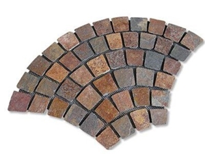 Cubic Stone Paver Stone for Exterior Pattern Floor Decoration, Slate Mosaic, Cobbe Stone