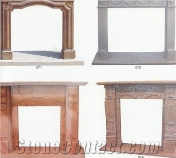 Custom Design Granite&Marble Material Fireplace /Interior Fireplace Hearth Decorating