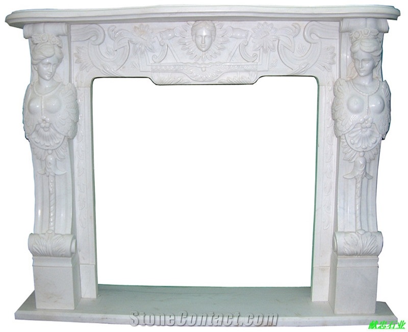 Insert Fireplace, Fireplace Hearth Surround, Emperador Marble Fireplace Mantel