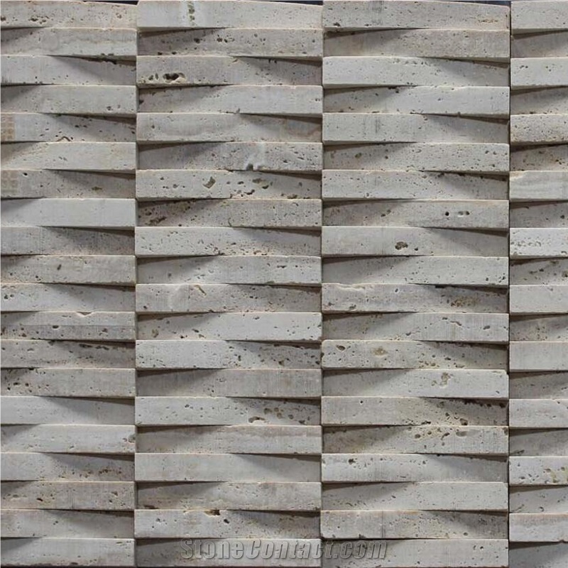 Limestone Mosaic Pattern, Mosaic Tile for Wall Cladding, Wall Covering Tiles
