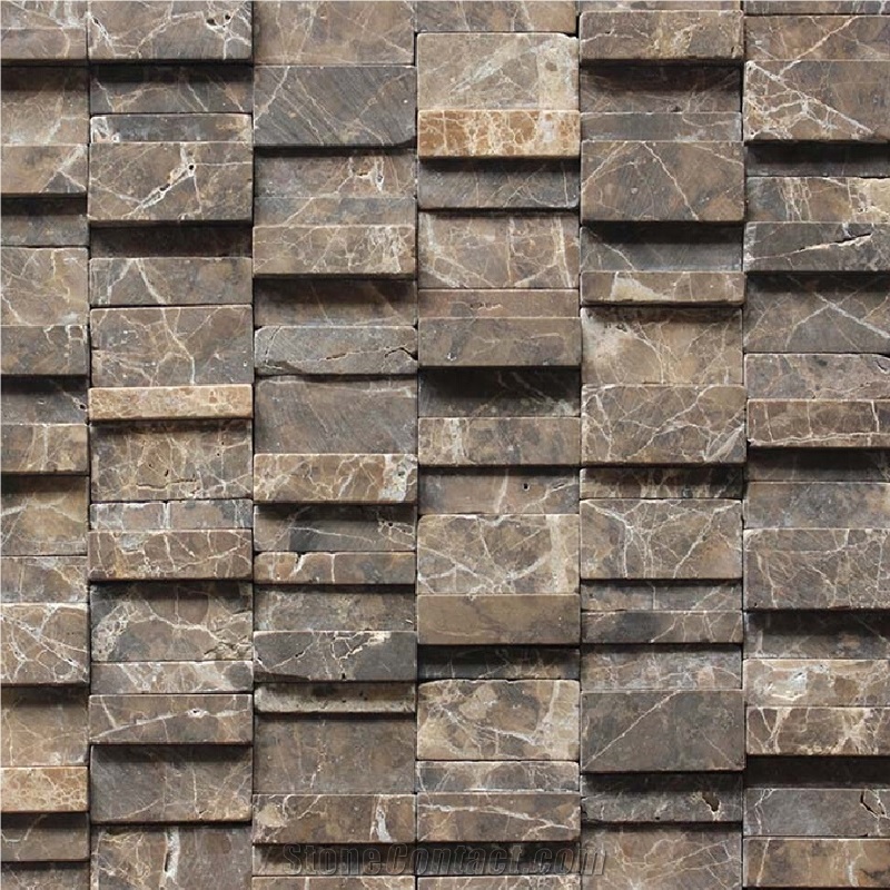 Limestone Mosaic Pattern, Mosaic Tile for Wall Cladding, Wall Covering Tiles